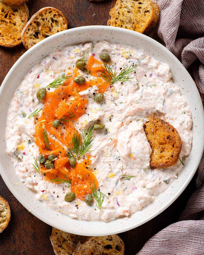 Smoked Salmon Lox Cream Cheese Dip