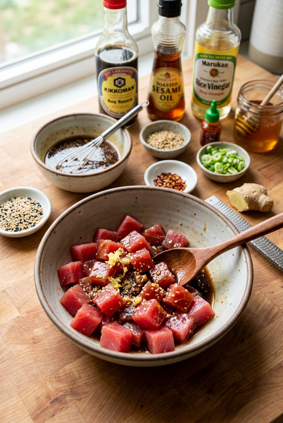 Ahi tuna poke sauce