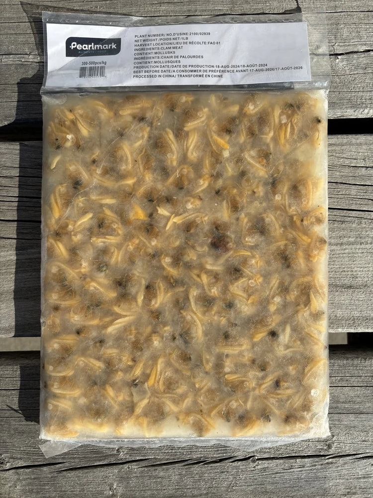 1LB pack of clam meat in juice