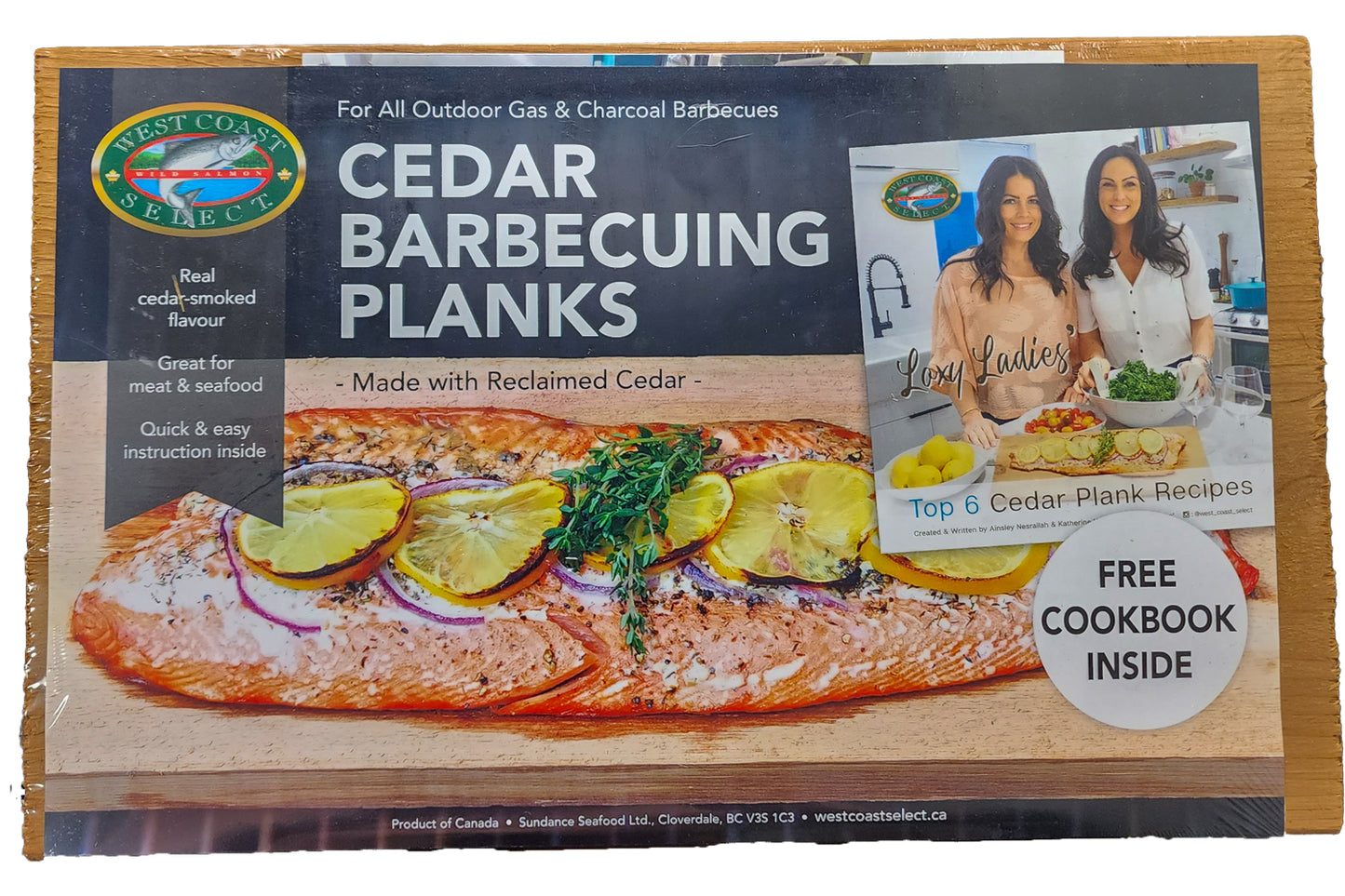 Cedar Barbecuing Planks (Free cookbook inside)