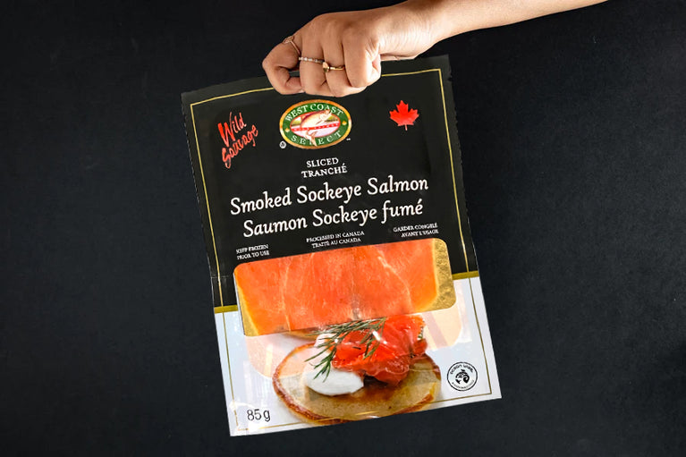 Frozen Cold smoked sockeye lox (400g)