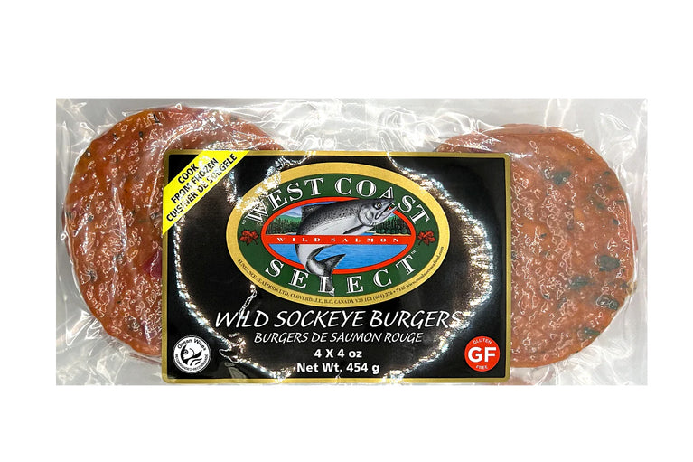 Frozen Wild Sockeye Burgers (4pack)