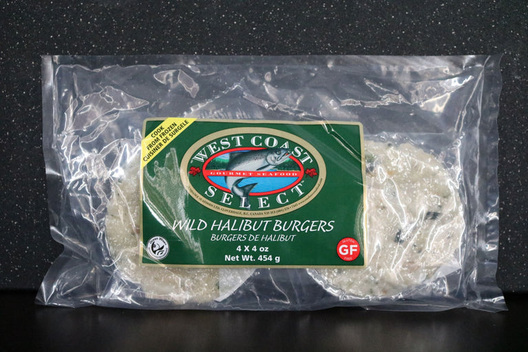 Frozen Wild Halibut Burgers (4-pack)